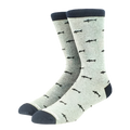 Graue Socken mit schwarzen Haien
