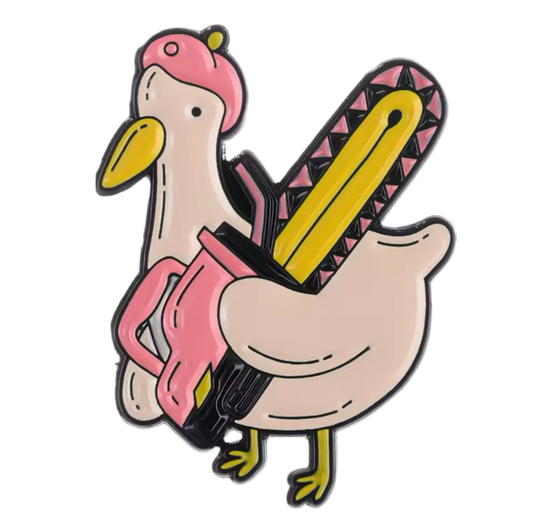 pins canard blanc tronconneuse