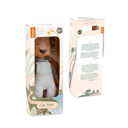 Simon the Lion Cotti Motti cotton soft toy - 29 cm - 0+