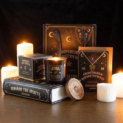 Black Goth Ouija Board Book-Shaped Storage Box