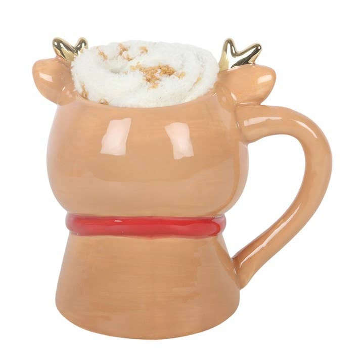 Ensemble mug et chaussettes de Noël Ruby le renne