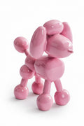Caniche Décoratif en Forme de Ballon Rose