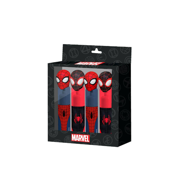 Pack de 4 Surligneurs : Corail et Bleu Spider-Man