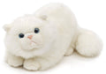 Peluche Chat Persan Blanc Couché
