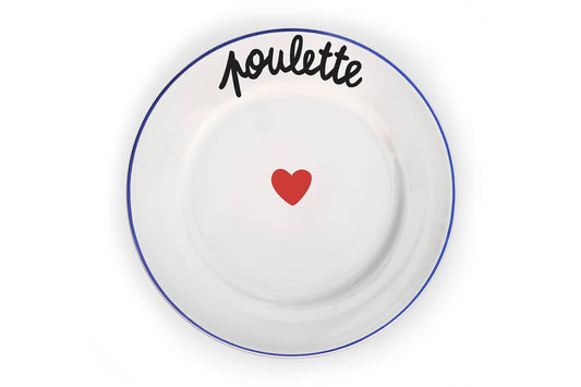 Assiette La Famille S’éclate - Poulette
