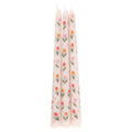 Ensemble de 3 Bougies Effilées à Motif de Tulipes