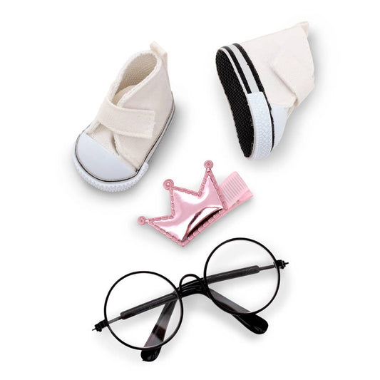 Shoe and accessory set, 20 cm
