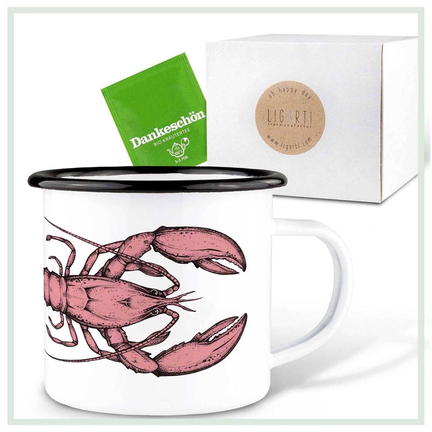 Enamel mug – Lobster