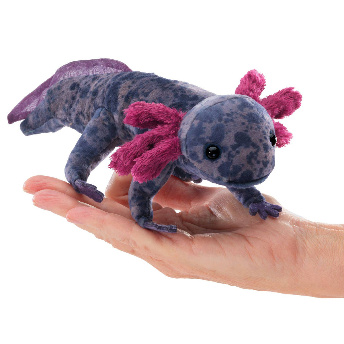 Marionnette à doigt Axolotl Noir