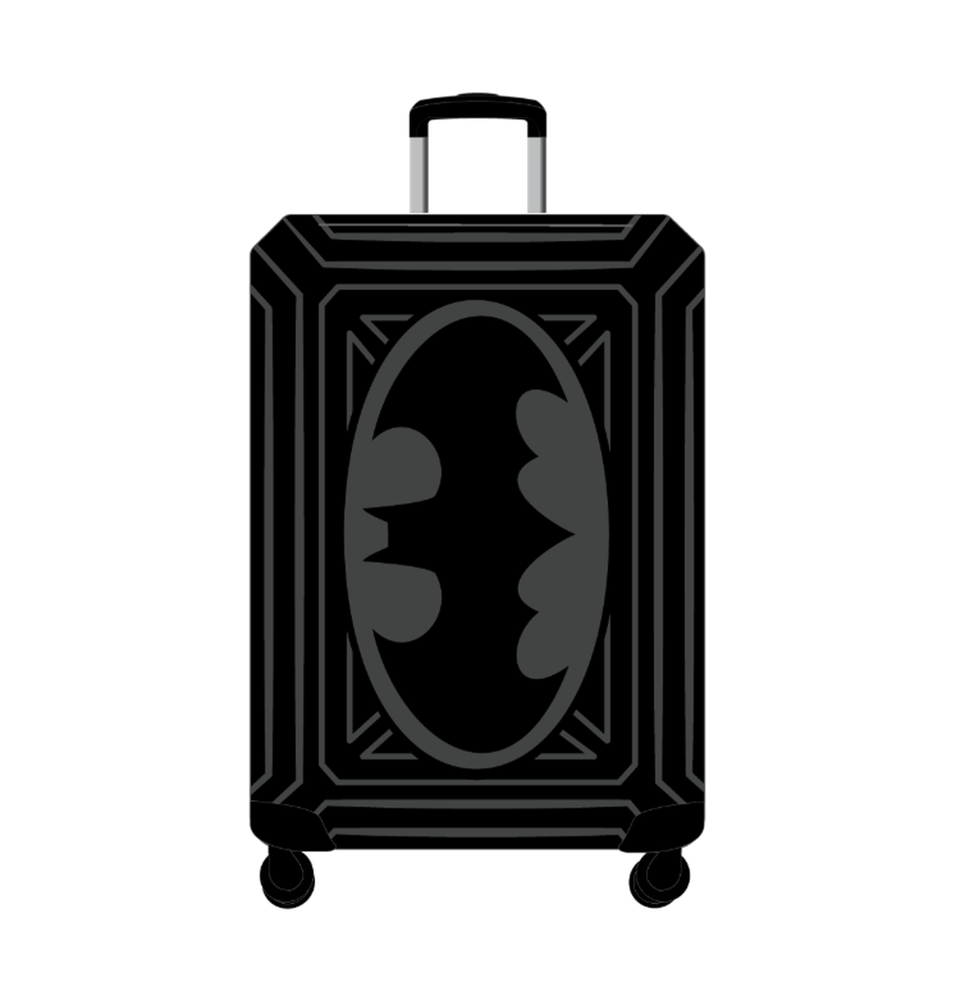 Valise rigide Batman noire en ABS