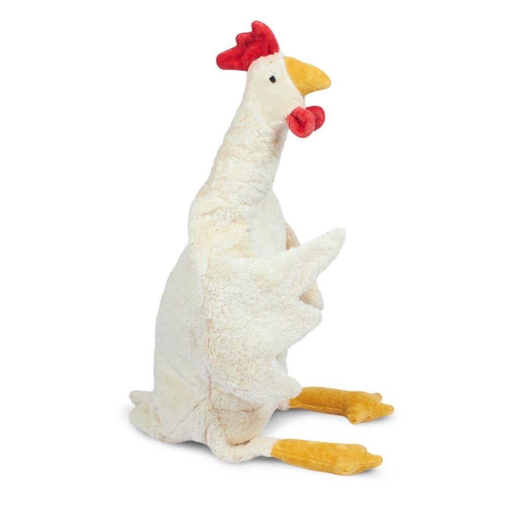 Large Plush Chicken | White