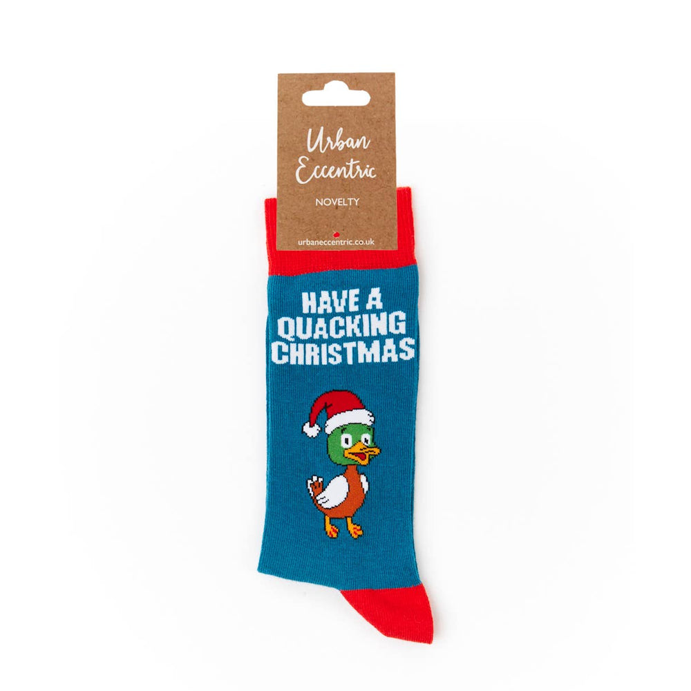 Calzini a forma di paperella "Buon Natale"