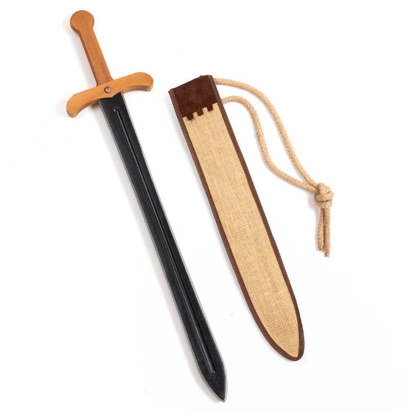 Black Sword L + Jute Scabbard