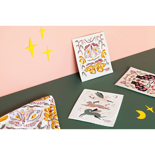 Torchon à vaisselle Nocturna Block Print