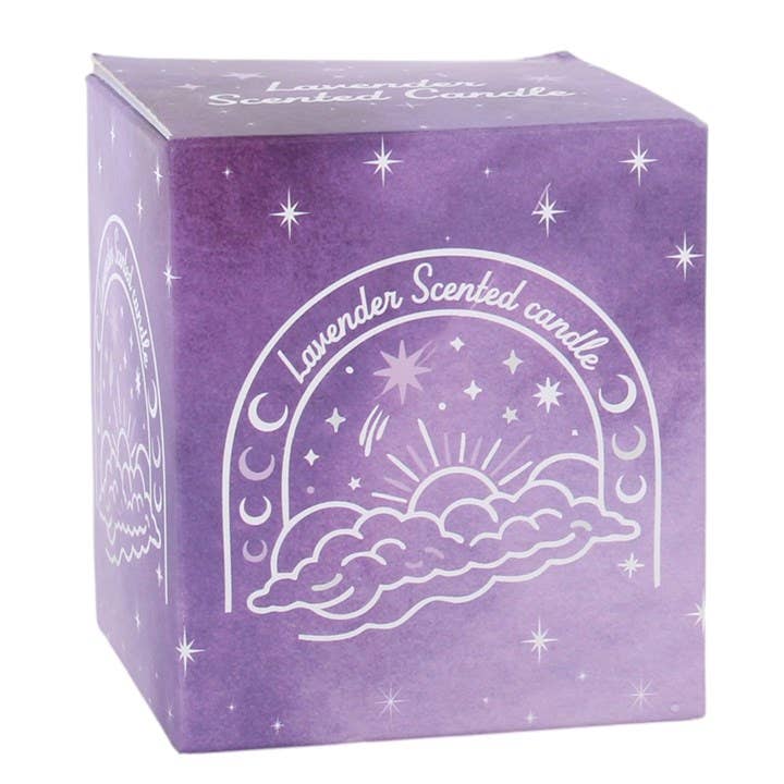 Bougie lavande « Ciel pastel violet »