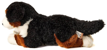 Bernese Mountain Dog plush toy, lying down