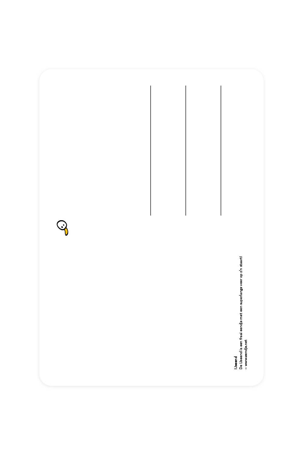 Carte postale avec Ice Duck