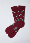 BeBeer Burgundy - Chaussettes 100 % coton biologique: Bordeaux / 41/46