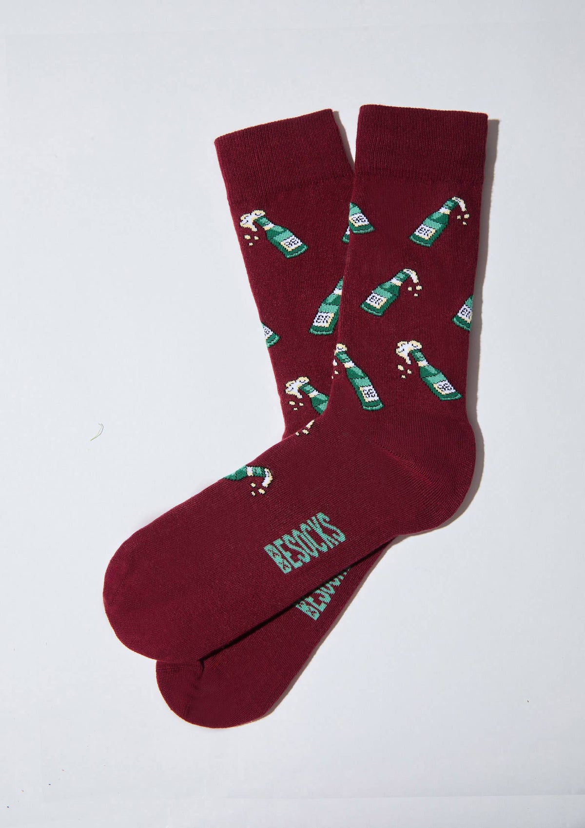 BeBeer Burgundy - Chaussettes 100 % coton biologique: Bordeaux / 41/46