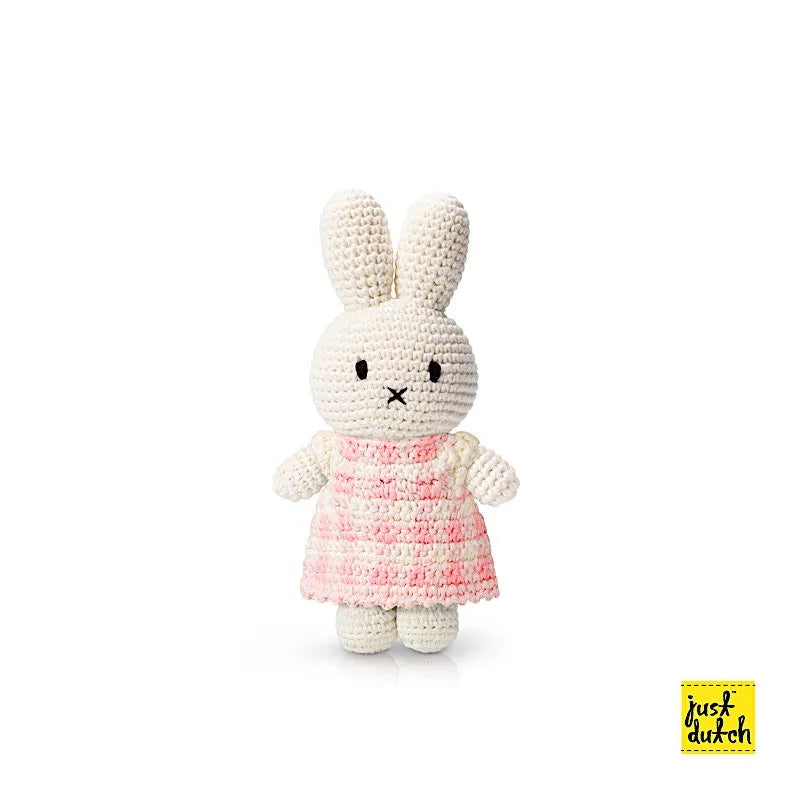 Plüsch Miffy – Kleid Vichy Rose