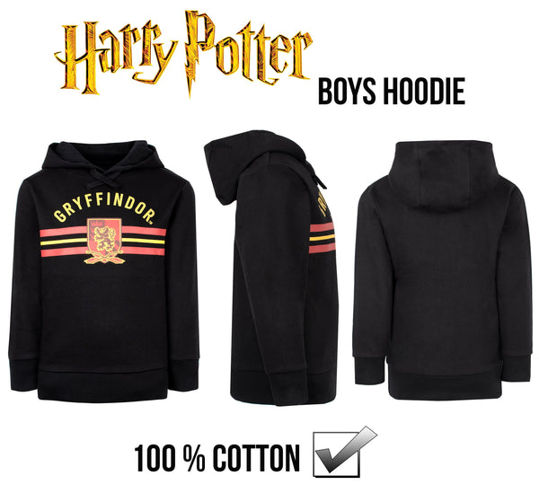 Sweat à capuche Harry Potter – noir et Yellow