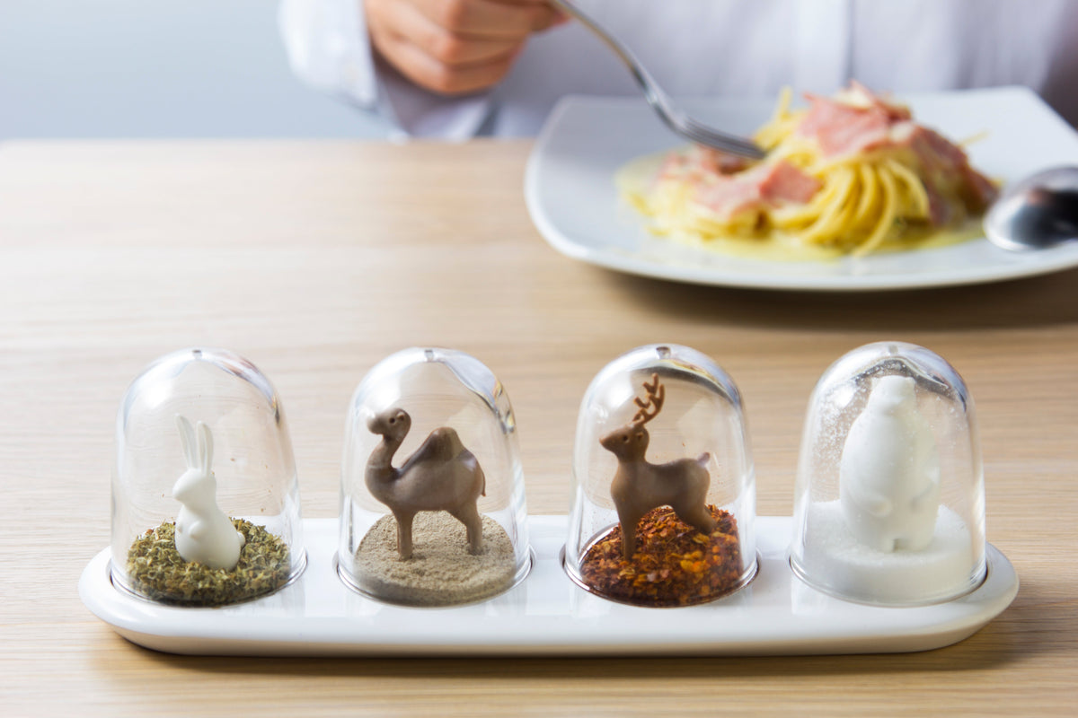 Salière et poivrière Animaux Parade Epices