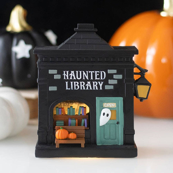 Halloween LED Light Decoration: haunted bookcase