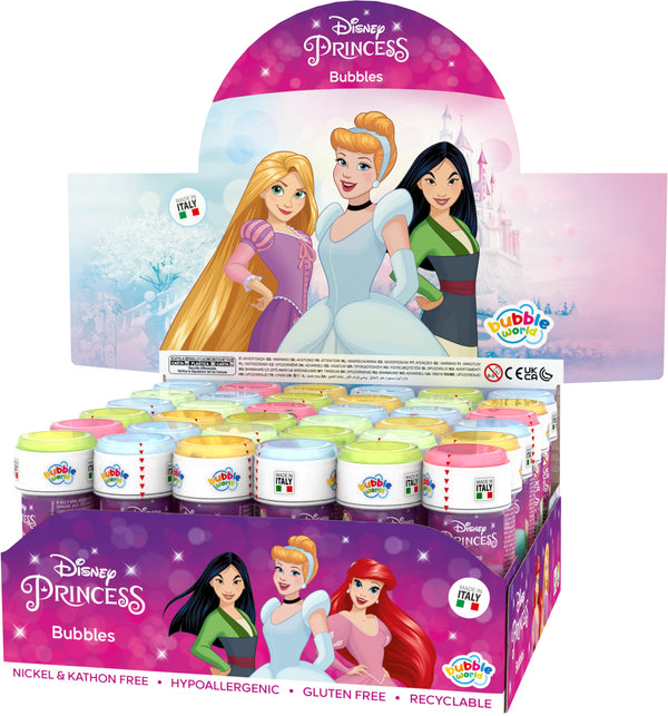 Disney Princesses Bubble Dispenser – Display of 36 x 60ml Bottles