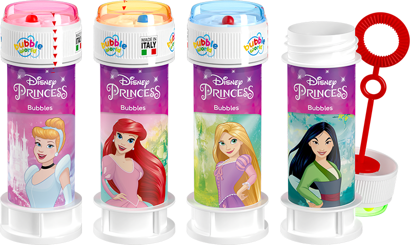 Coffret bulles de savon Princesses Disney – Présentoir 36 flacons 60 ml