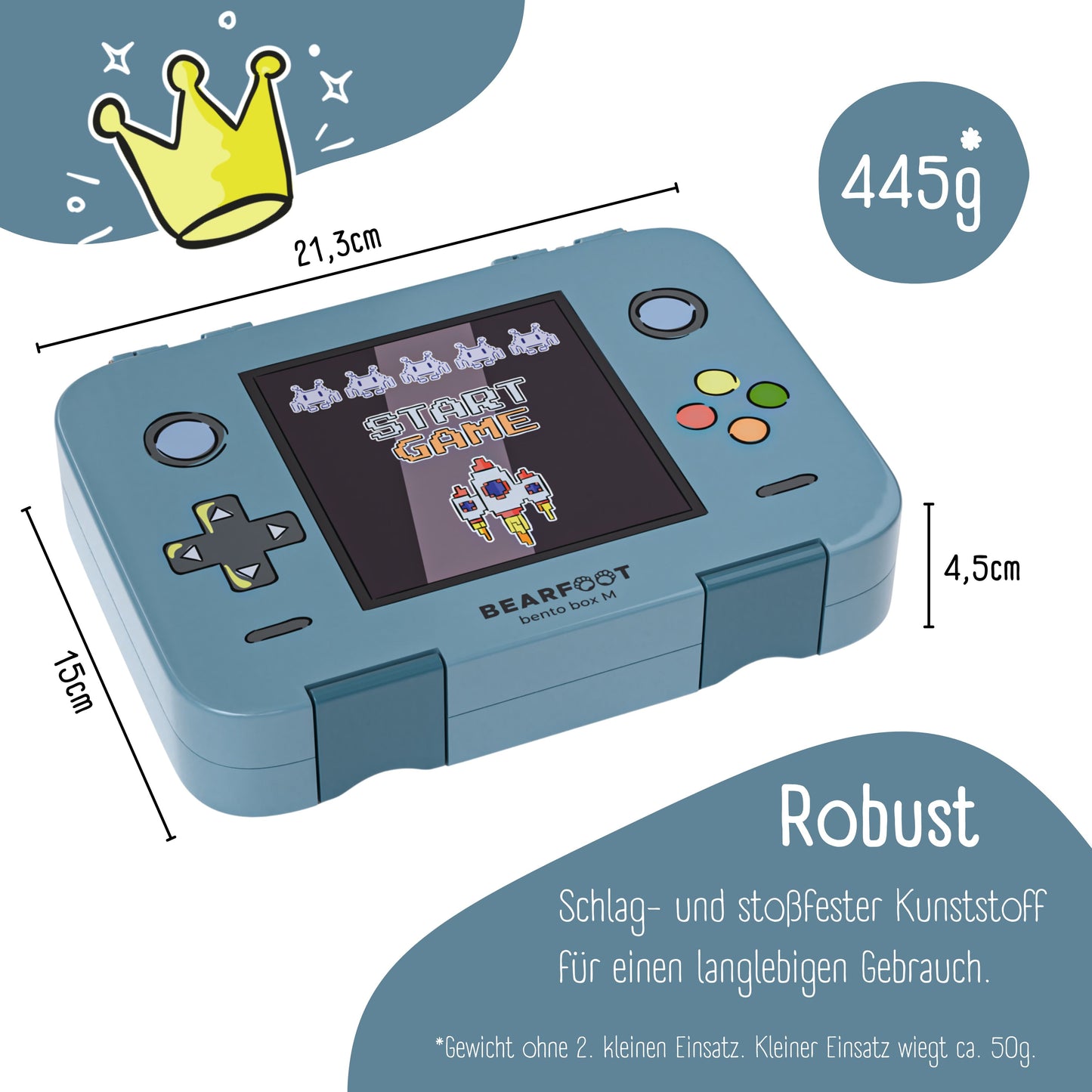 Kids' lunch box with compartments, lunchbox, bento box - Game
