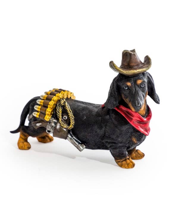 Cowboy Dachshund Dog Decoration