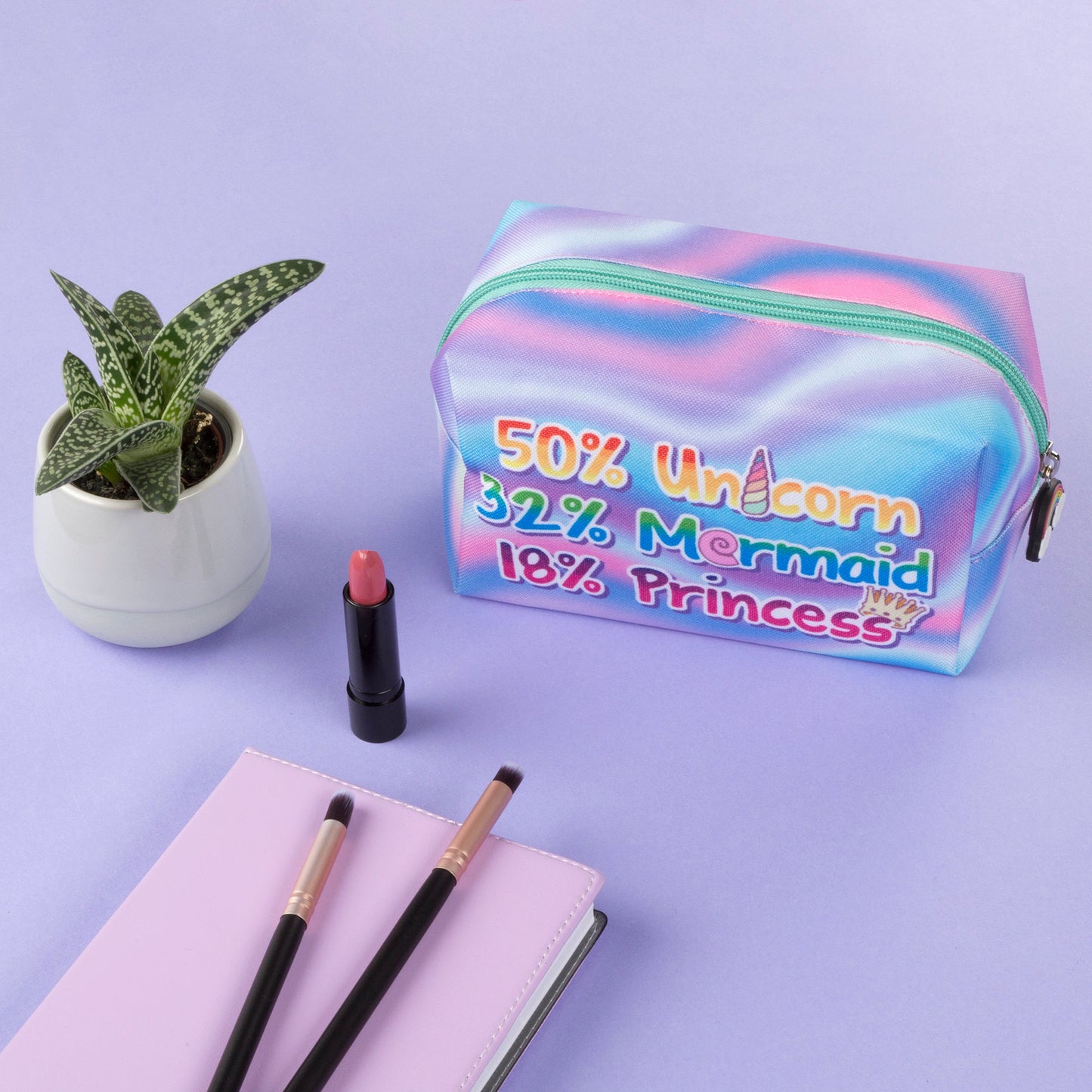 Licorne sirène Princess Trousse scolaire ou de maquillage