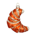 Ornement de Noël croissant en verre – 10,5 cm