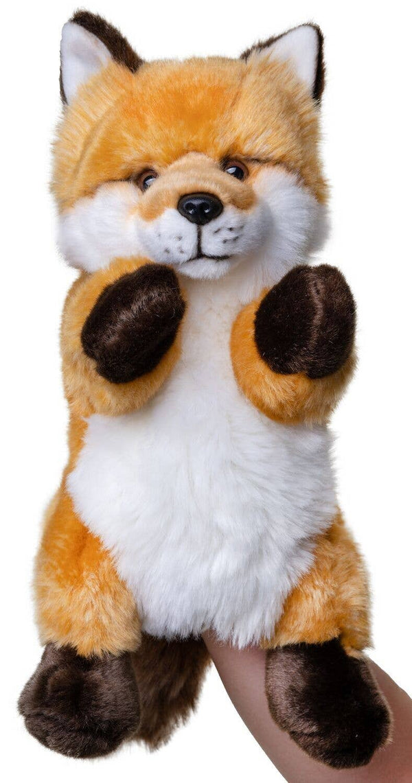 Marionnette à main classique en forme de renard roux - peluche Uni Toys