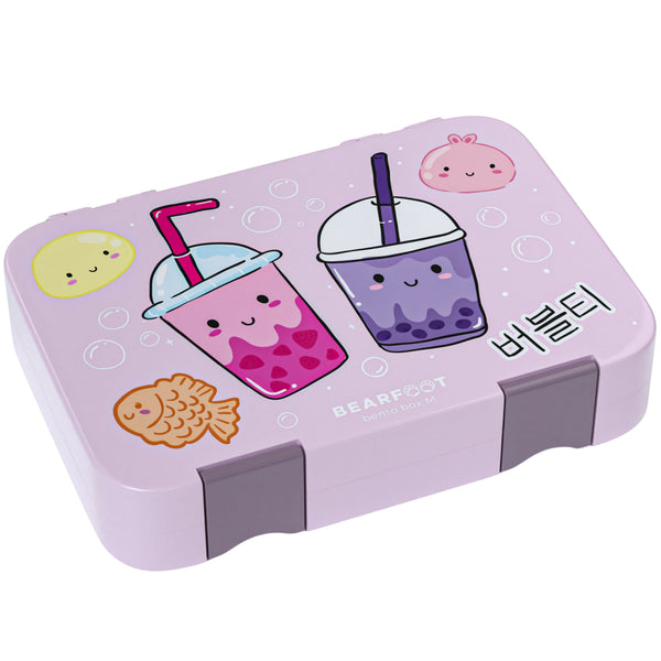 Kids' Lunch Box with Compartments, Lunchbox - Bubble Tea Purple