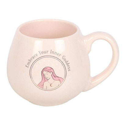 Tasse ronde « Adoptez votre déesse intérieure »