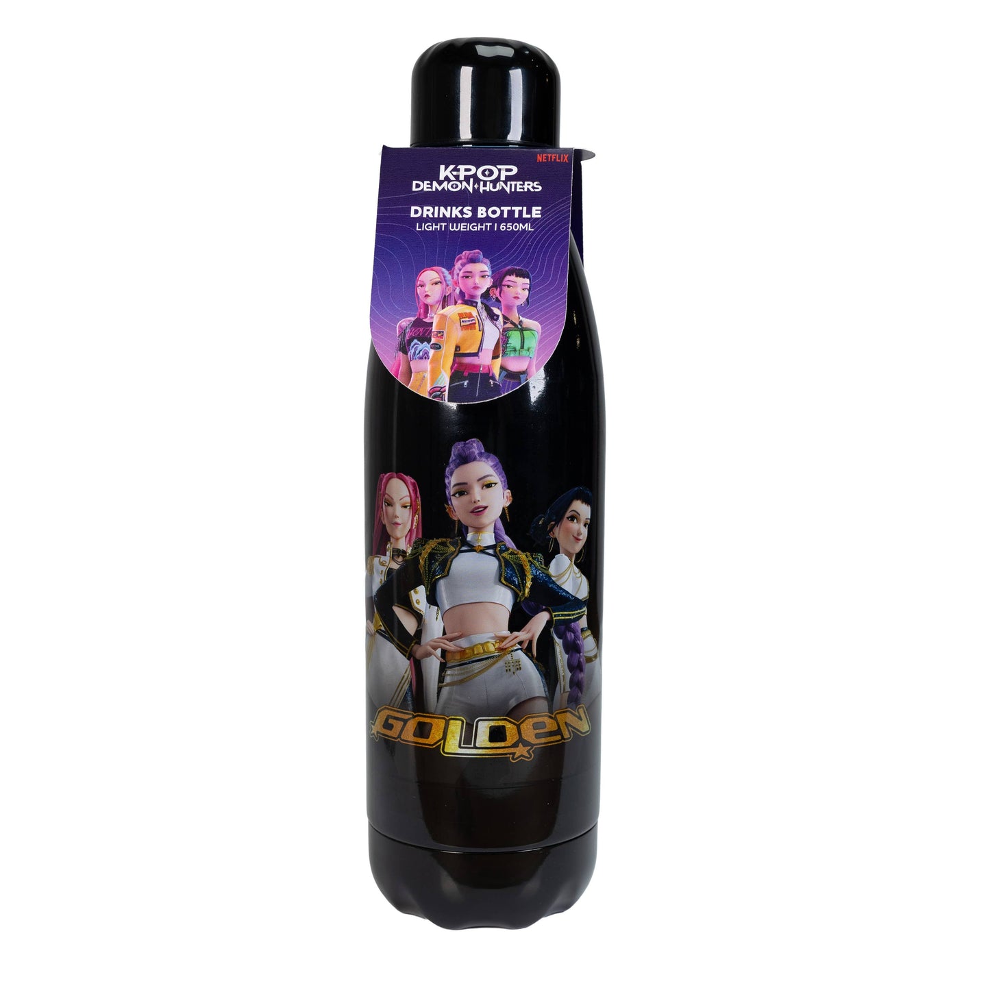 KPop Demon Hunters - Water Bottle (650 ml) - Gold
