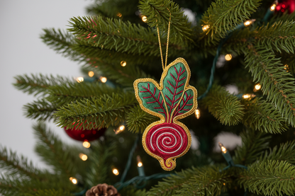 Décoration à suspendre Broderie Betterave