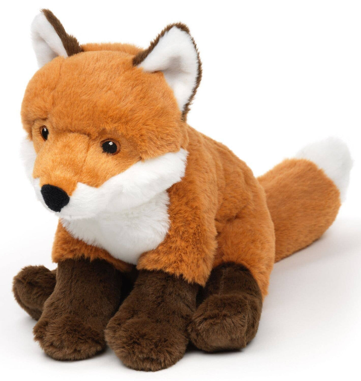 Peluche renard roux assis