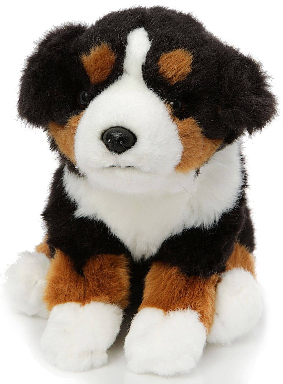Peluche chiot bouvier bernois assis