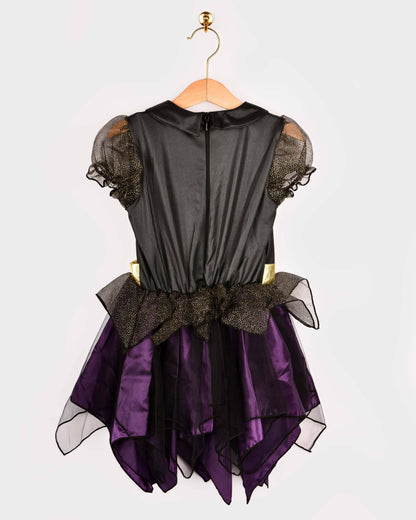 Deluxe Witch Dress and Hat 110-116 cm 4-6 years
