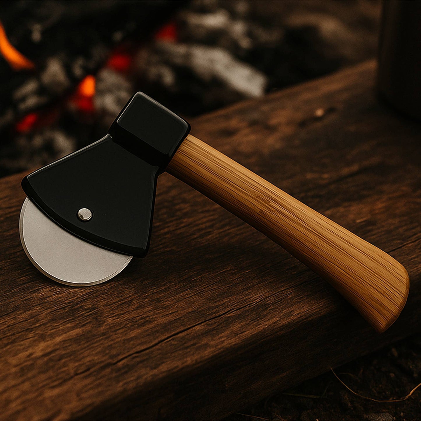 Great Plains axe-shaped pizza cutter in a gift box