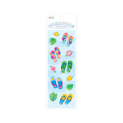 Stickiville Flip Flops Stickers – 2 Sheets