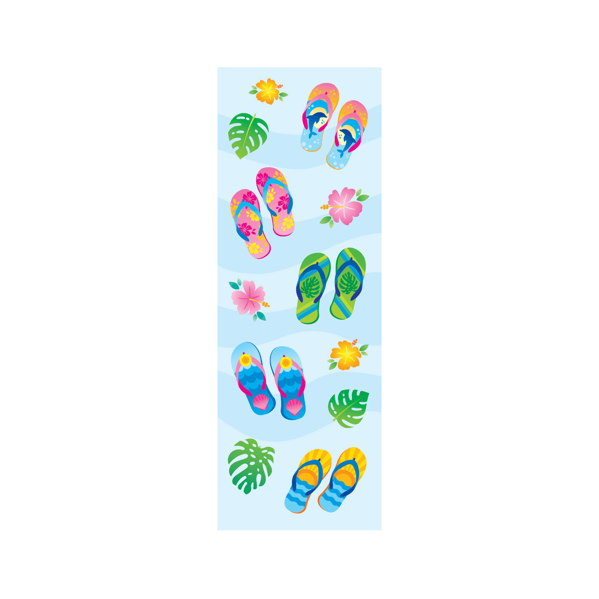 Stickiville Flip Flops Stickers – 2 Sheets