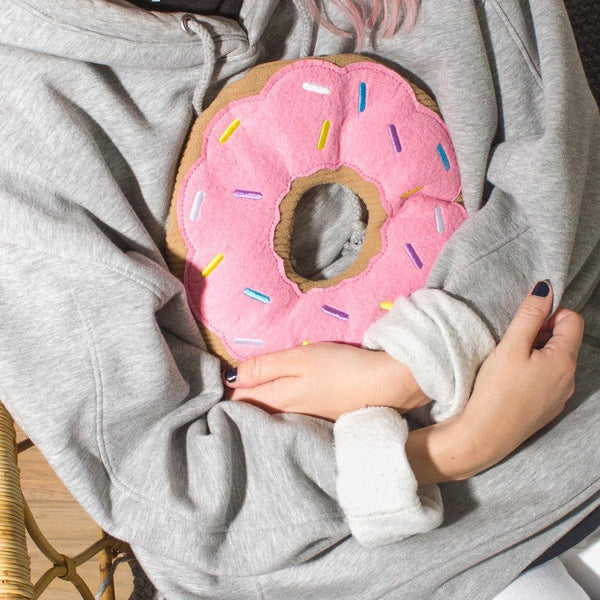 Bouillotte Donut à câliner Bitten – Objet déco original