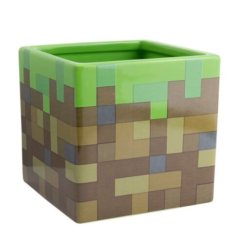 Pianta e portapenne Minecraft - Blocco d'erba