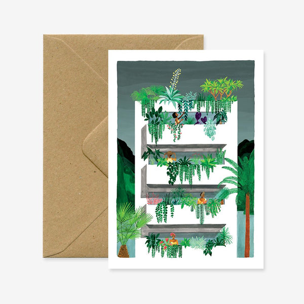 Beach Building - Greeting Card