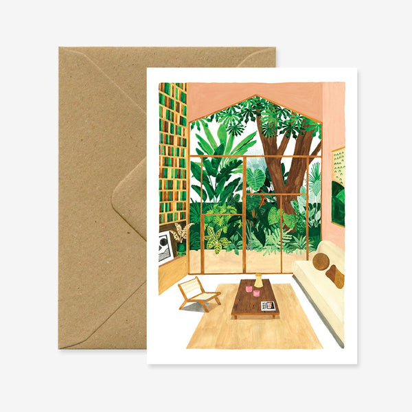 Inside out house - Greeting card