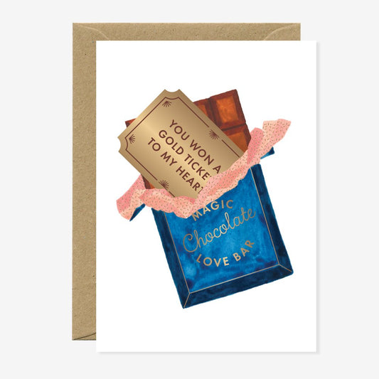 Golden ticket - Greeting card