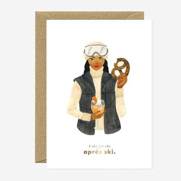 Après ski - Greeting card